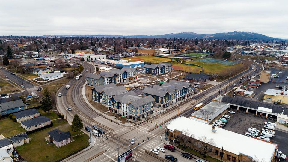 Aerial view of Gonzaga Family Haven, courtesy of Catholic Charities